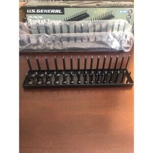 Automotive Socket (3) trays metric fits 92 sockets - 1/4", 3/8", 1/2" drive